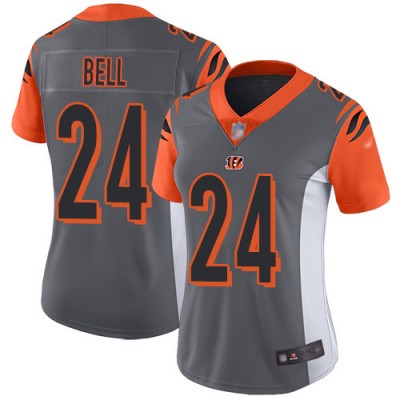 Nike Cincinnati Bengals #24 Vonn Bell Silver Women's Stitched NFL Limited Inverted Legend Jersey